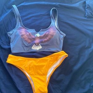 *Bikini Set - High waisted bottom & Ribbed Top Sm